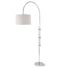  14-1004PN - Regina Andrew Arc Floor Lamp With Fabric Shade (