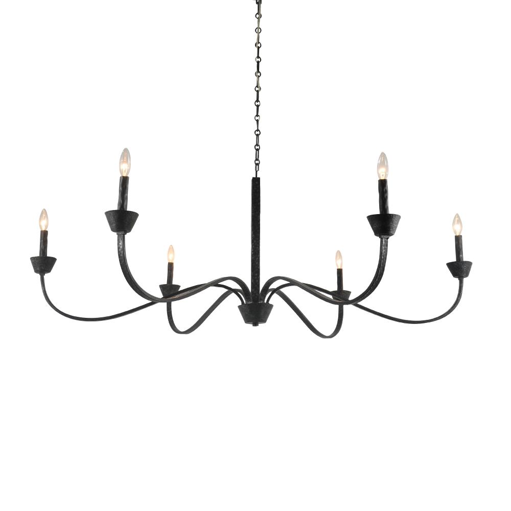 Sabine Chandelier with black finish