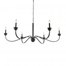 Terracotta Lighting H20105-6BK - Sabine Chandelier with black finish