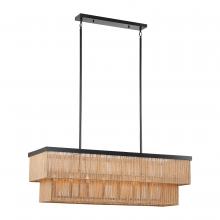  H22117L-8 - Whitsunday Two-tier Abaca Long Chandelier
