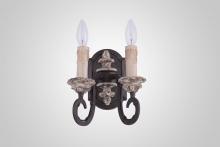  W5123-2 - Klarissa double Sconce w/ dark gray finish