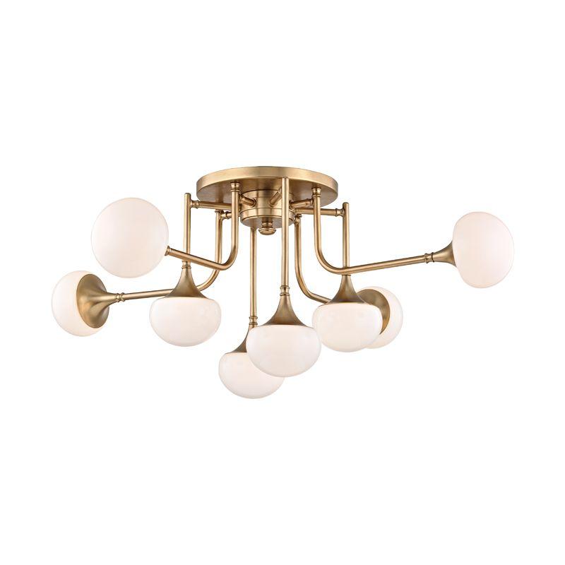 8 LIGHT SEMI FLUSH