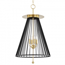  1018-AGB/BK - 4 LIGHT PENDANT