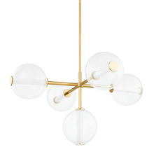  5248-AGB - 5 LIGHT CHANDELIER