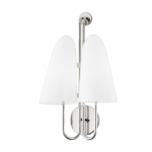  7172-PN - 2 LIGHT WALL SCONCE