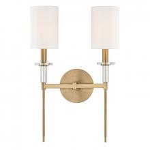  8512-AGB - 2 LIGHT WALL SCONCE