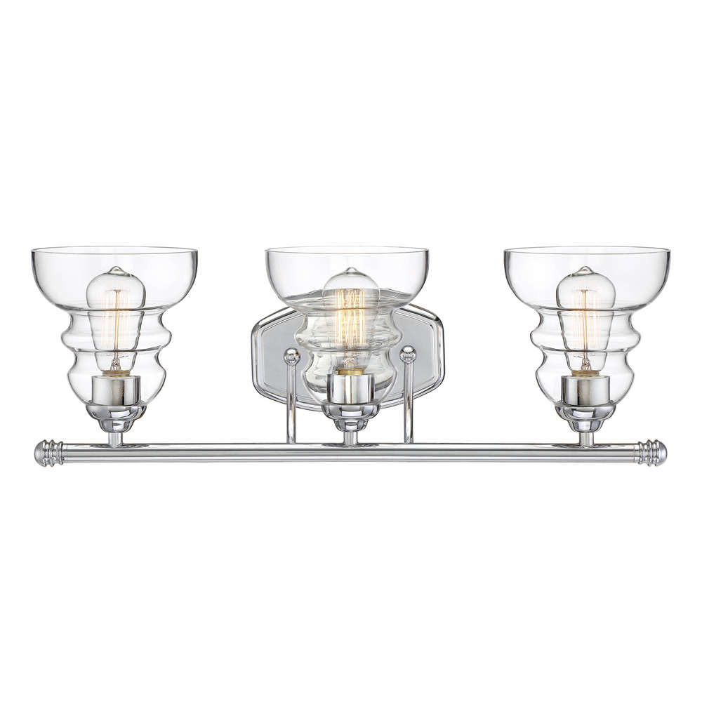 Brighton 3-Light Vanity Chrome