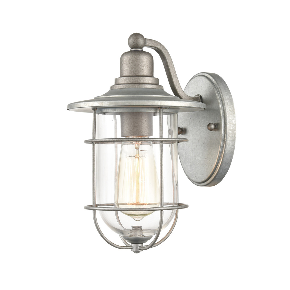 1-Light Outdoor Wall Sconce Galvanized