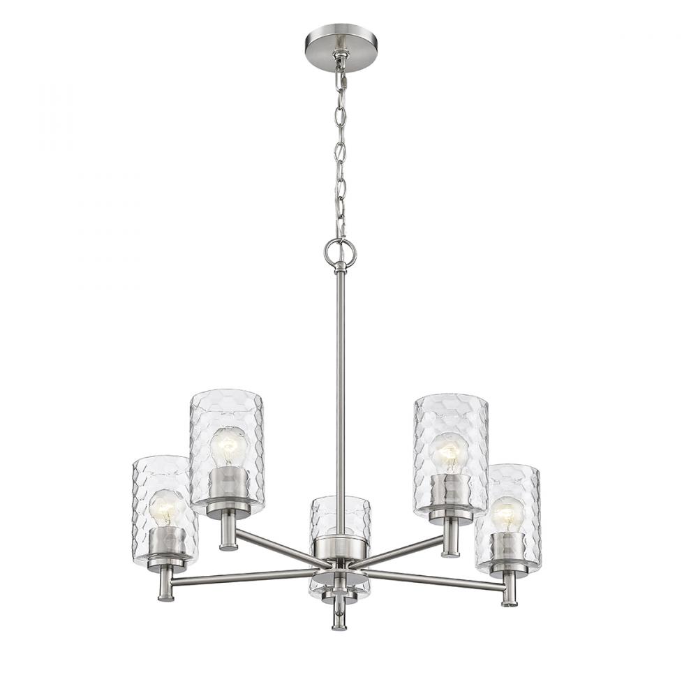 Ashli 5-Light Chandelier Ceiling Light Brushed Nickel