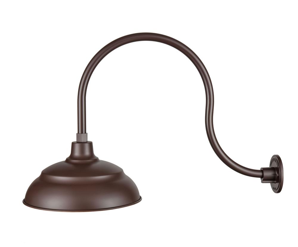 R Series 1-Light LED Warehouse Shade Architect Bronze