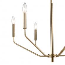  8166-MG - Laurell 6-Light Chandelier Ceiling Light Modern Gold