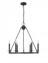  46706-MB - Florence 6-Light Chandelier Ceiling Light Matte Black