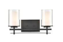  5502-MB - Huderson 2-Light Vanity Matte Black