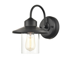  2941-PBK - 1-Light Outdoor Wall Sconce Powder Coated Black