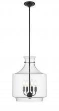  22804-MB - Mahannah 4-Light Pendant Light Matte Black