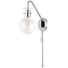 Mitzi by Hudson Valley Lighting HL111101G-PN - Riley Plug-in Sconce