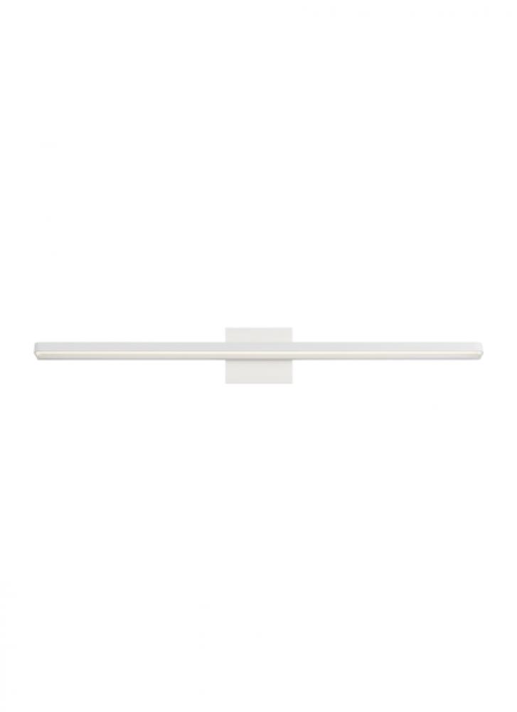 Banda Modern dimmable LED 36 Bath Light in a Matte White finish