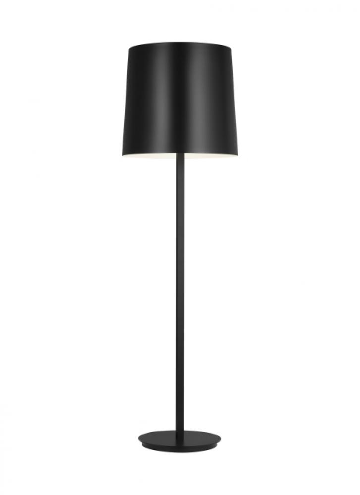 Modern Lucia Outdoor LED Large Floor Lamp in a Black finish