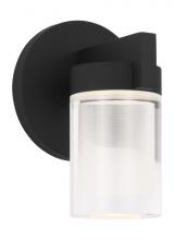  KWWS19927B-277 - The Esfera Small Damp Rated 1-Light Integrated Dimmable LED Wall Sconce in Nightshade Black