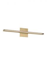  MDBA18427NB - The Serre 24-inch Damp Rated 1-Light Integrated Dimmable LED Bath Vanity in Natural Brass