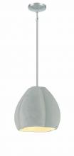  P1884-084C - 1 LIGHT PENDANT IN METAL & CEMENT