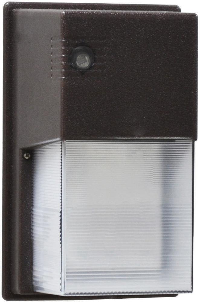 LED Entrance Light with Photocell - 13W - 5000K - Bronze Finish - 120V