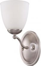  60/5031 - Patton - 1 Light Vanity with Frosted Glass - Brushed Nickel Finish