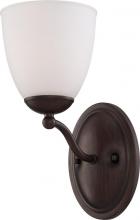  60/5131 - Patton - 1 Light Vanity with Frosted Glass - Prairie Bronze Finish