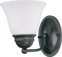 60/6085 - Empire - 1 Light 7" Vanity with Frosted White Glass; Color retail packaging