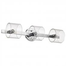  60/8073 - Marlowe; 3 Light Vanity; Polished Nickel with Clear Glass