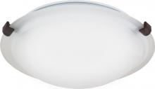  62/1002 - 1 Light - LED Flush Fixture - Old Bronze Finish - Frosted Glass