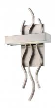  62/104 - Wave - LED Wall Sconce - Brushed Nickel Finish