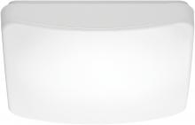  62/1097 - 11"- LED Flush with White Acrylic Lens - Square - White Finish - with Occupancy Sensor - 120V
