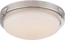  62/353 - Crest - LED Flush Fixture with Satin White Glass