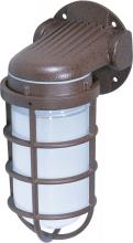  SF76/621 - 1 Light - 10" Vapor Proof - Wall Mount with Frosted Glass - Old Bronze Finish