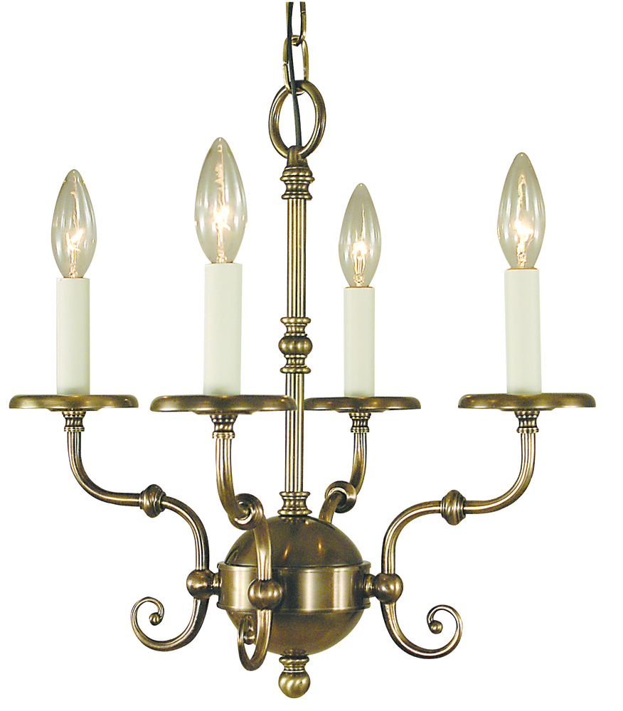 4-Light Brushed Nickel Jamestown Mini Chandelier