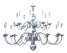 Framburg 9138 MB - 20-Light Mahogany Bronze Jamestown Foyer Chandelier