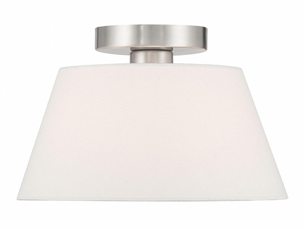 3-Light Ceiling Light in Brushed Nickel