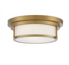  M60062NB - 2-Light Ceiling Light in Natural Brass