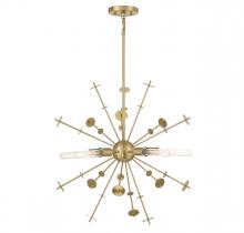  M7027NB - 5-Light Pendant in Natural Brass