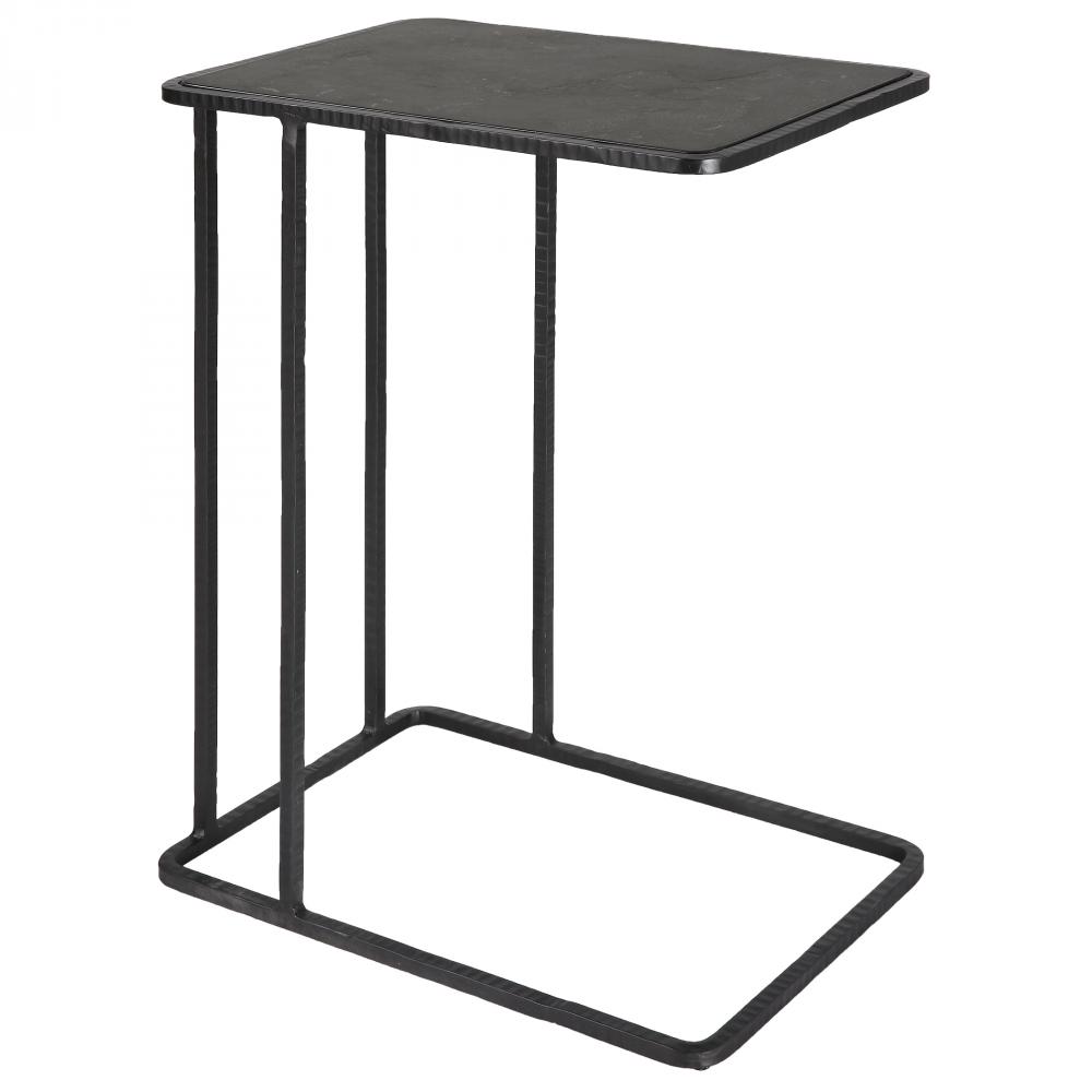 Uttermost Cavern Stone & Iron Accent Table