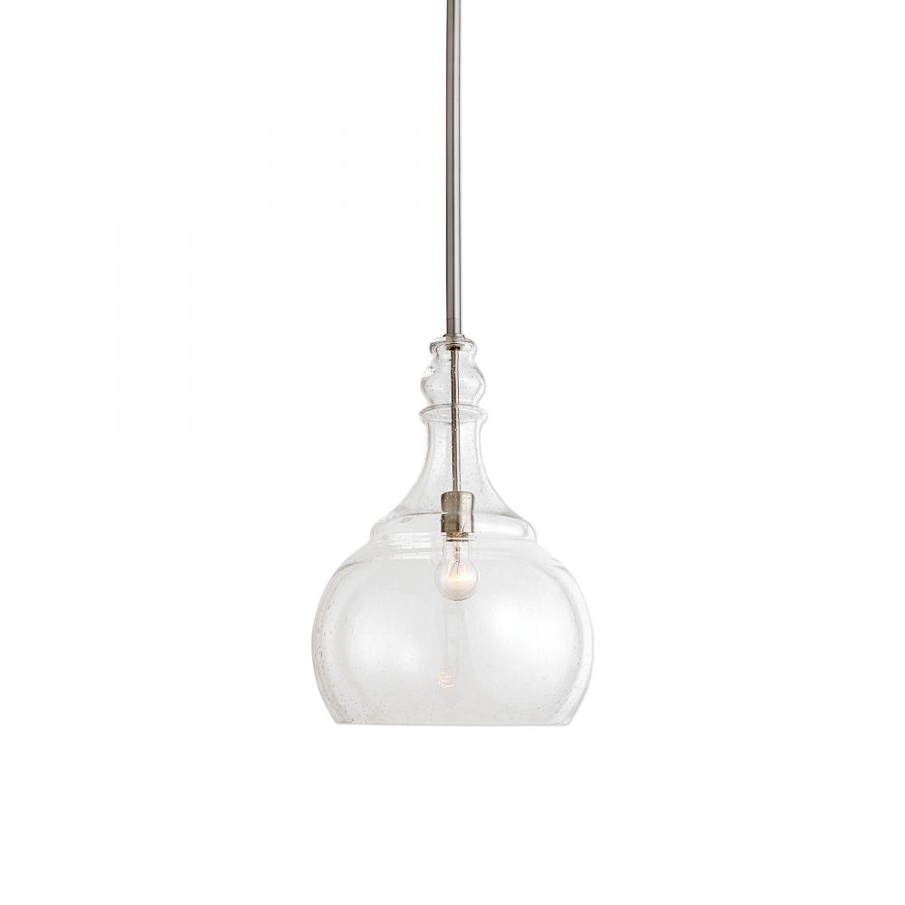 Uttermost Ilona 1 Light Seeded Glass Teardrop Pendant