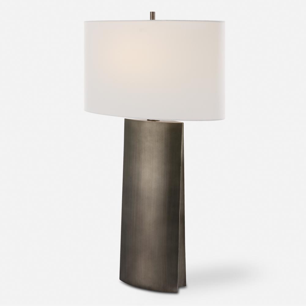 V-Groove Modern Table Lamp