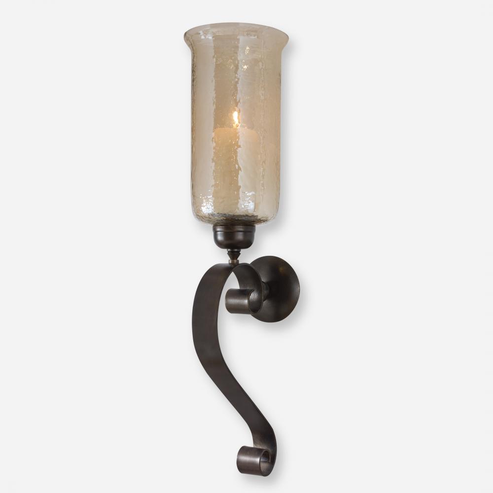 Uttermost Joselyn Bronze Candle Wall Sconce