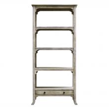  25661 - Bridgely Aged White Etagere