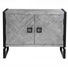  24990 - Uttermost Keyes 2 Door Gray Cabinet