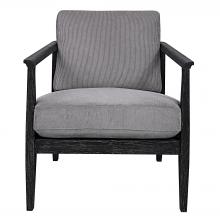  23657 - Uttermost Brunei Modern Gray Accent Chair