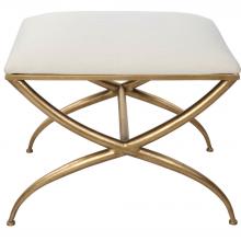  23677 - Uttermost Crossing Small White Bench
