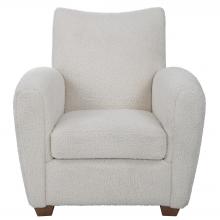  23682 - Uttermost Teddy White Shearling Accent Chair