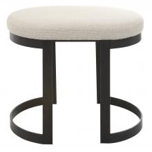  23697 - Uttermost Infinity Black Accent Stool
